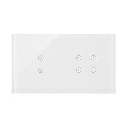 Simon Touch ramki Panel dotykowy S54 Touch, 2 moduły, 2 pola dotykowe pionowe + 4 pola dotykowe, biała perła DSTR234/70