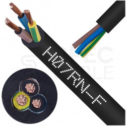 Kabel przemysłowy gumowy OnPD / H07RN-F 3x1,5mm2 czarny 450/750V zewnętrzny olejoodporny linka Elektrokabel