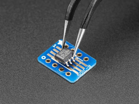 Adafruit SMT Breakout PCB for SOIC-8, MSOP-8 or TSSOP-8 - 6 Pack