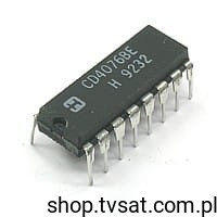 CD4076BE 4-Bit D-Type Register with Clock DIP16 HARRIS