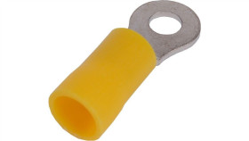 Końcówka Kablowa Izolowana Oczkowa Cu M4 100Szt Żółta Oky4