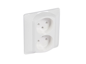 SISTENA LIFE Plakietka Arctic do gniazda podwójne 2x2p+z 771035 LEGRAND