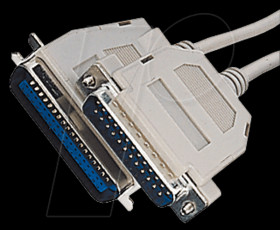 Bi-directional printer cable, D-Sub/Centr., 1.8 M