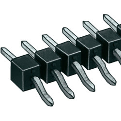 Fischer SL 12 SMD 058 20 Z Male Header 1x20 Horizontal 2.54 Pitch Tin 5.8mm Pins