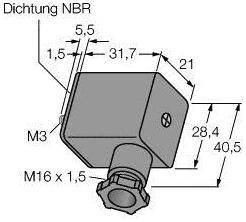 Turck 8028725 Złącze zaworowe VC-IC21-0.220-K, BI standard, 1 szt.