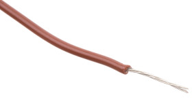 Przewód jednożyłowy linkowy 0.23 mm² Brązowy Alpha Wire PVC 24 AWG 300 V dł. 305m 7/0,20 mm +105°C Lista UL