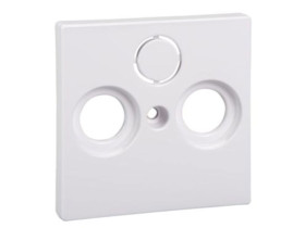 MERTEN SYSTEM M Płytka czołowa gniazd antenowych 2/3 otwory biały active MTN296725 SCHNEIDER ELECTRIC