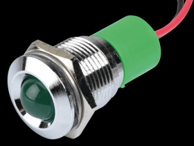 Q16P3CXXG12E Indicator LED, 12 V DC, 16 mm, wired, green/BrC