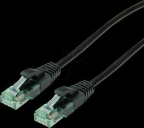 21453154 Patchkabel Cat.6a UTP, schwarz, 1.5 m