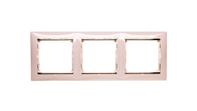 Valena Ramka Potrójna Pozioma Krem/Złoto 774153
