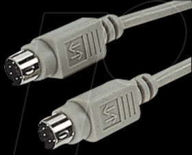 50557 PS/2 cable, plug to plug, 5.0 m