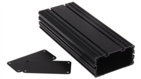 Obudowa Urządzeń Elektronicznych Wentylowana, Aluminiowa, Czarny, 200 X 81.4...