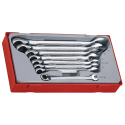 Teng TT6508R Metric Ratchet Combination Spanner Set, 8 Piece