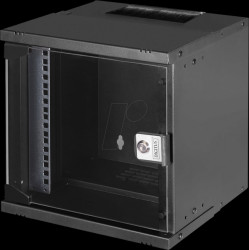 DN-49101 10" wall-mounted housing, Flatpack, 6U, 254mm depth, black