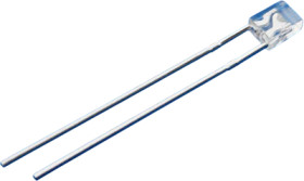 LED, THT, rectangular, white, 780 to 1300 mcd, 130°, 234WC2Q-W6-3P