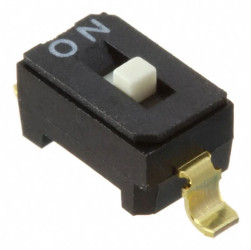 Przełącznik suwakowy, SPST, SMD, 6V, 100 ma, -40 → +85°C, Nidec Components