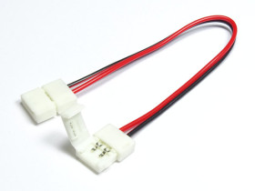 Złącze taśmy LED 8mm łącznik dwustronny z kablem 15cm