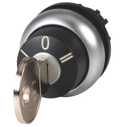 Przełącznik obrotowy kluczykowy 3-pozycyjny wycięcie: 22.5mm Z pamięcią położenia Eaton klucz: MS2