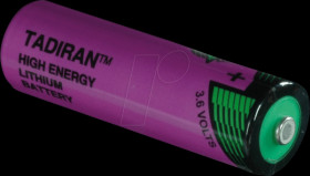 1110360100 AA lithium battery, 2400 mAh, pack of one