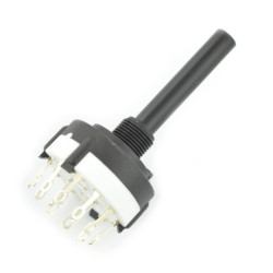 Przełącznik obrotowy 12-pozycje 1 obwód - 60mm