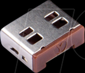 UL03P1BN Port Schloss, USB Typ A, 10 Stück, braun