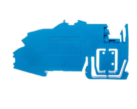 Wspornik szyny zbiorczej z funkcją blokady końcowej i wyłamywaną ścianką rozdzielającą 2009-305