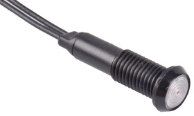 Lampka kontrolna do montażu panelowego 8 → 48V ac/dc, czerwona 5.9mm LED Czarny Styk ołowiowy Marl