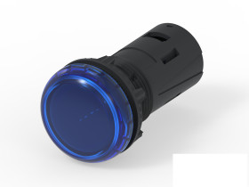 Kontrolka 415V ac Niebieski TE Connectivity średnica wycięcia 19.6mm Montaż śrubowy Śruba