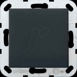 0268005 Blindabdeckung mit Tragring schwarz matt