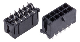 Wtyk PCB 10-pinowe raster: 3.0mm 2-rzędowe Molex Przewlekany 5.0A 250.0 V.