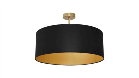 Lampa Sufitowa Ben Black/Gold 3Xe27 Mlp7021 Milagro