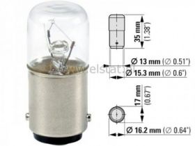 Żarówka 230V BA15D bagnetowa sygnalizacyjna 4W