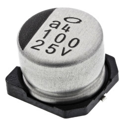 Kondensator 100μF 25V dc SMD Nichicon 8 (Dia.) x 6.2mm