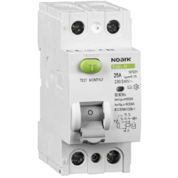 Wyłącznik różnicowoprądowy 2P 16A 30mA typ AC 6kA Ex9L-N