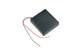 4xAA Battery Holder(with Cover and Power Switch)