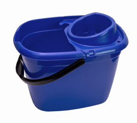 12 ltr Mop Bucket c/w Strainer Blue