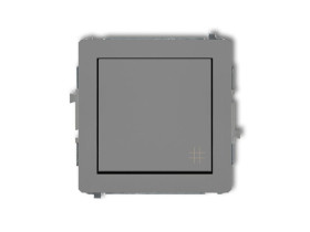 DECO Wyłącznik krzyżowy szary mat 27DWP-6 KARLIK