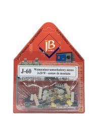 J-060 Wzmacniacz samochodowy 2x20W - zestaw do montażu