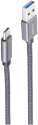 USB 3.2 adapter cable, USB plug type C to USB plug type A, 0.5 m, gray, BS13-38010