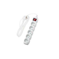 Przedłużacz elektryczny 3m/5gn.z.u. + wył. biały / PP52 dpm