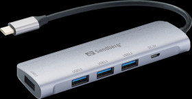 336-20 USB 3.0 hub, 4 port, USB-C to 4 x USB-A
