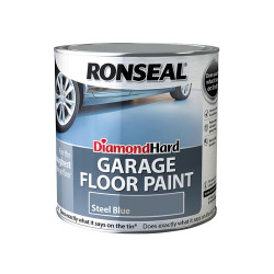Ronseal 36110 Diamond Hard Garage Floor Paint Steel Blue 2.5 litre