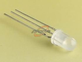 DIODA LED fi 5mm DWUKOLOROWA WK CZERWONO ZIELONA