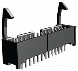 Listwa stykowa PCB 26-pinowe AMP-LATCH raster: 2.54 mm Prosty 2-rzędowe TE Connectivity Otwór przelotowy 250 V W osłonie
