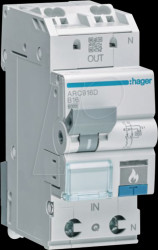 ARC916D Protective device AFDD with circuit breaker switch 1P+N 6 kA B-1