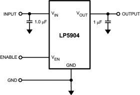 200-mA, low-noise, high-PSRR, low-IQ, low-dropout voltage regulator with low-IQ & enable