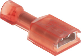 Konektor płaski Żeński 6.35 x 0.81mm długość 0.855cal Izolacja: Izolowane Cyna