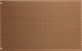 Circuit board, 100 x 160 mm, pitch 2.54 mm, single sided, FR2 hard paper, Cu 35 µm, 918-HP