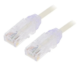 UTP28SP1M Patch cord TX6-28™,U/UTP 6 linka Cu LSZH biały 1m 28AWG
