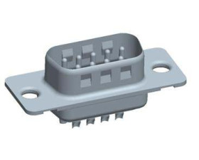 Złącze D-Sub 9-pinowe Męski Proste Montaż wtykowy raster 2.74mm